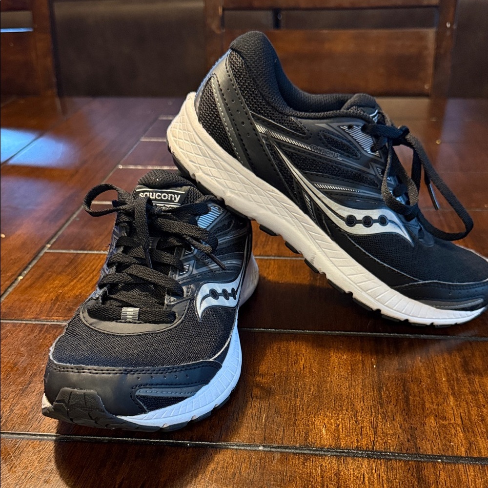 Saucony Black and White Athletic Shoes
